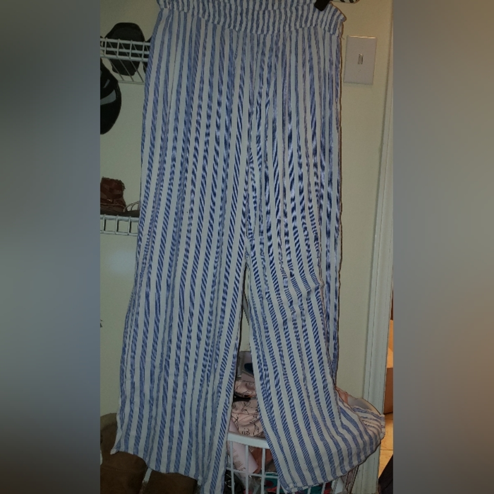 Forever21 Pinstriped Palazzo Pants
